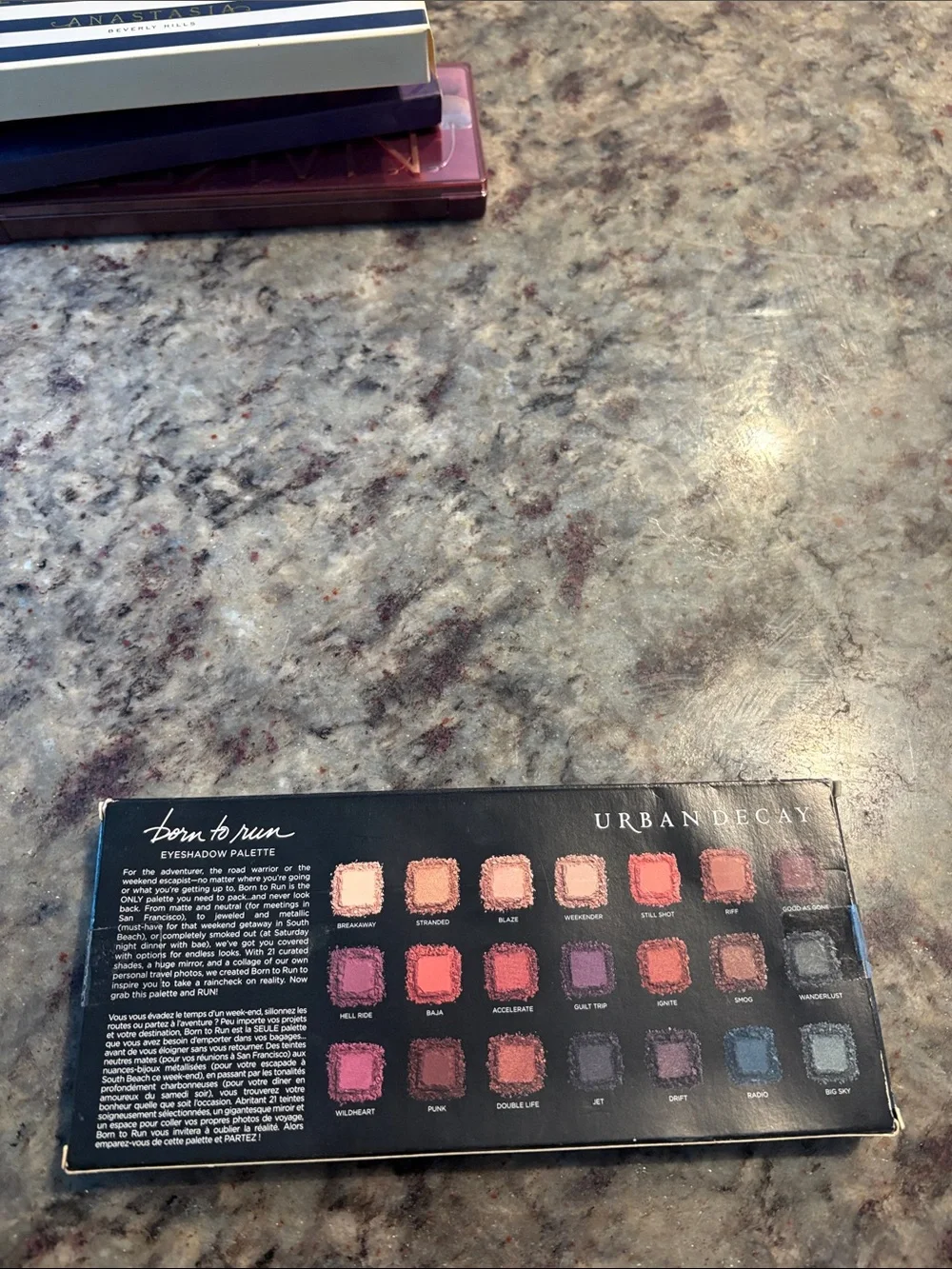 Urban Decay Born to Run Eyeshadow Palette - Black with Multicolor Logo
